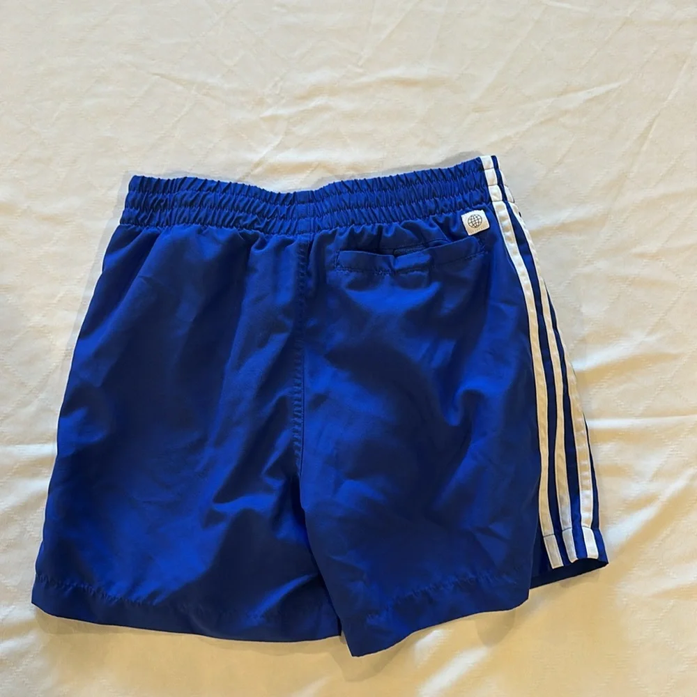 adidas Originals Adicolor 3-Stripes Kids boys lined Swim Shorts trunks large EUC